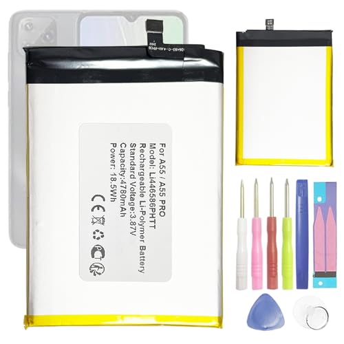 Batterie Li446586PHTT de remplacement pour réparer un smartphone Black-View A55 en panne