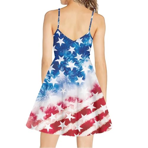 Image of Biyejit Women Casual Loose Dress Strap Long Summer Beach Swing Dress