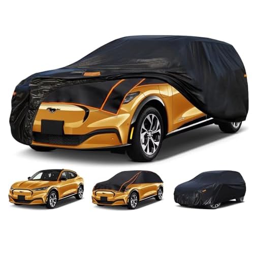 Kayme Hail Protector Car Cover Custom Fit for Ford Bronco 4 Door SUV, Anti Hail Blanket with Multilayer Thickened Design, Hail Proof & All Weather Outdoor Waterproof Full Car Cover for Hail