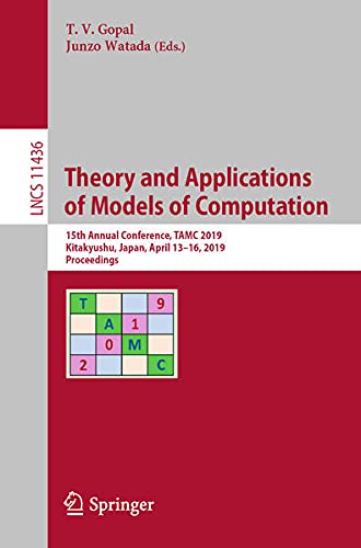 Buy Theory and Applications of Models of Computation — BookShops.in