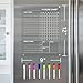 Neatsure Acrylic Magnetic Chore Chart for Fridge, Clear Dry Erase Chores Chart for Refrigerator, Responsibility Reward Planning Board for Teens Family, w/ 8 Colors Markers, 12