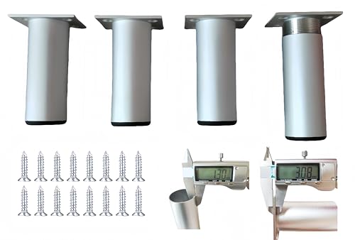 Putoahao YUANX Möbelfüße 4 Stück Aluminium