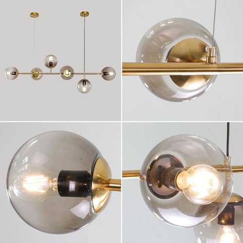 Suspension rectangulaire moderne réglable pour éclairer une grande table - 6