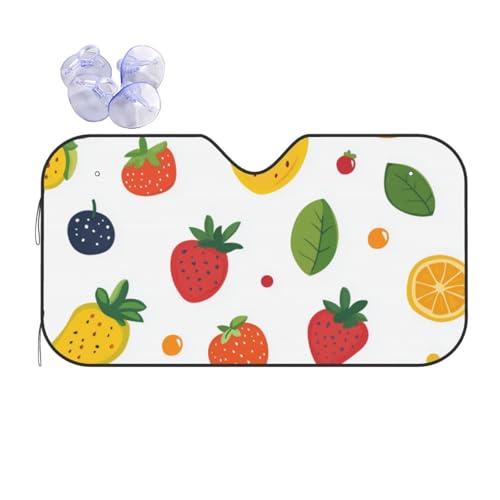 Cubiertas de parabrisas con frutas para evitar el volante caliente en tu coche