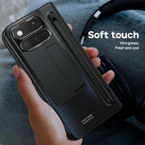 Coque Google Pixel 11 Pro Fold charnière étui rigide noir PC antichoc stylet - 2