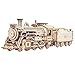 ROKR Modello di Treno in Legno 3D - Locomotiva Modellino Meccanico in Legno - Modellini da Construire - Regali per bambini e adulti (Prime Steam Express)