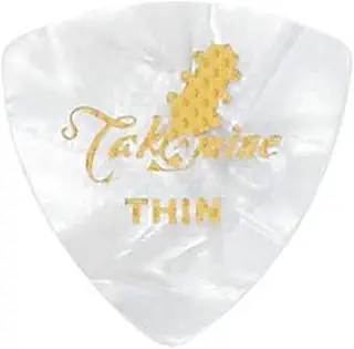 TAKAMINE P1W THIN セルロイド トライアングル ギターピック×10枚