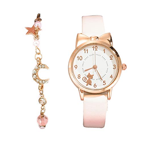 Imagen de Reloj coreano casual con diseño de gato