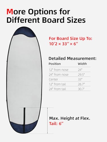 image for Abahub Premium 11'6 x 33 SUP Travel Bag, Foam Padded Stand-up Paddlebo