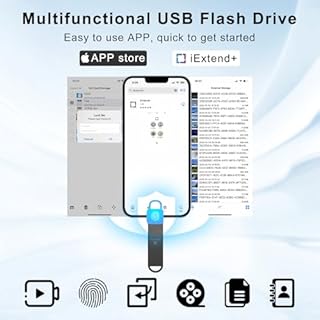 Chiavetta USB per iPhone 512gb Apple MFi-zertifizierter,Xaytrre Memoria Esterna Lightning,Pen Drive USB C 3.0,3 in 1 Pennetta Backup per iPhone/Smartphone/iPad/Android/PC,(Nero)