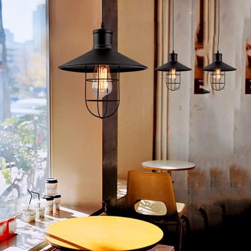 Lámpara de mesa de comedor retro E27 para decoración de tienda de ropa 4