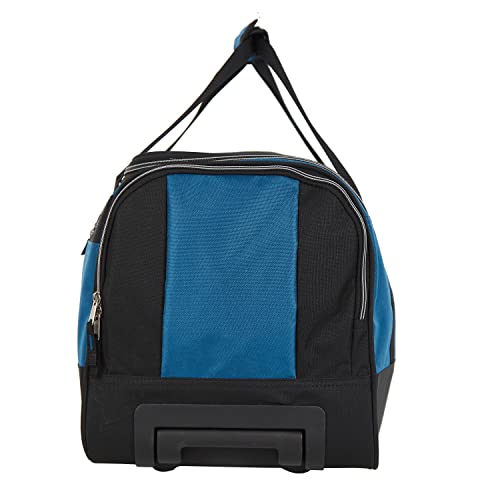 Travelers Club Discoverer Duffel Bag, Blue, 20-Inch Rolling