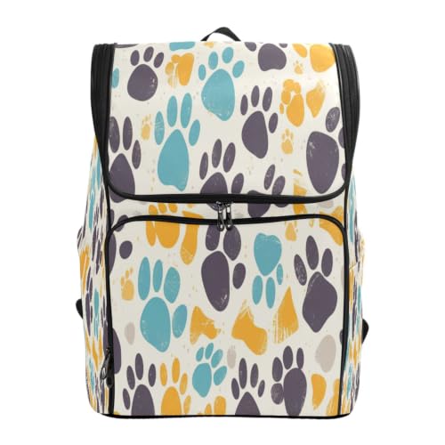 Sac à dos étudiant aux motifs de pattes mignonnes pour une rentrée pleine de joie