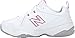 New Balance Women's 608 V4 Casual Comfort Cross Trainer, White/Pink, 8.5 W US