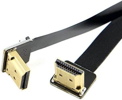 JSER HDMI Type A Male to Male HDTV FPC Flat Cable 50cm for FPV HDTV