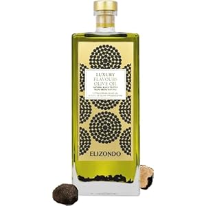 Elizondo Inheemse Olijfolie Extra Met Natuurlijke Zwarte Truffelbladeren, 500 Ml