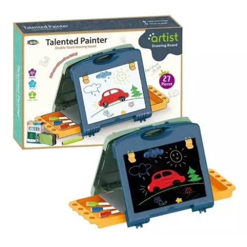 Consejos y reviews para comprar Pizos baratos - cinco favoritos. 34 PINGÜE® Tablero Pizarrón Infantil tipo portafolio de doble vista para dibujo sobre mesa o escritorio | Diseño tipo portafolio | Portátil y fácil de guardar | Tablero...