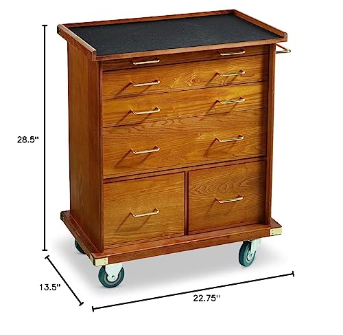Storage Cabinet with Drawers Wood, Great for Under Desk Storage & Office Storage Cabinet Oak