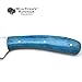Wild Turkey Handmade Collection Heavy Duty Hunting Knife | Stainless Steel Blade | Genuine Leather Sheath Included (Blue Bone)