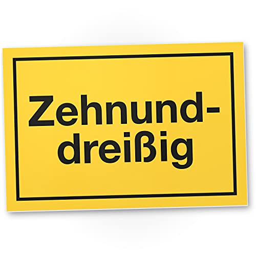 DankeDir! 40 Jahre - Zehnunddreißig Kunststoff Schild - Geschenk 40. Geburtstag Geschenkidee Geburtstagsgeschenk Vierzigsten Geburtstagsdeko Partydeko Party Zubehör Geburtstagskarte Cover
