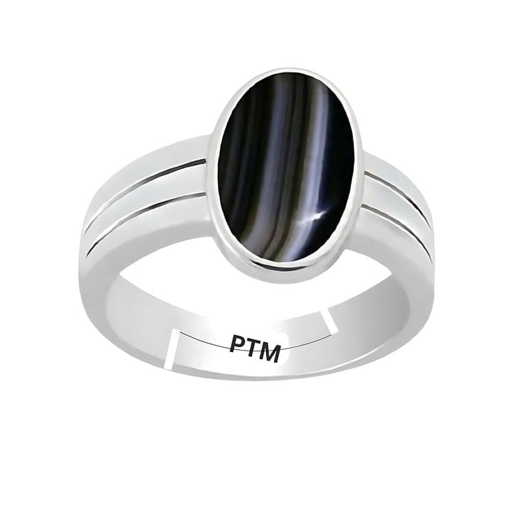ptm Natural Sulemani Hakik 3.25 Ratti or 3 Carat Astrological Certified Gemstone/Pure Sterling Silver/925 bis Hallmark Adjustable Ring for Men & Women - fba5325-picture-13