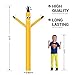 MOUNTO 8ft Inflatable Dancer Tube Man Replacement, (Blower Not Included), (Yellow)