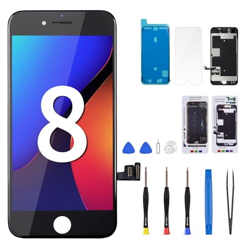 DGSCSMY for iPhone 8 / SE 2nd Generation Screen Replacement Black LCD Display for iPhone SE2 2020 3D Touch 4.7 Digitizer Full Assembly Repair Tools Fix Kit A1863 A1905 A1906 A2275 A2298 A2296