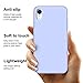 Anuck for iPhone XR Case, Soft Silicone Gel Rubber Bumper Phone Case with Anti-Scratch Microfiber Lining Hard Shell Shockproof Full-Body Protective Case Cover for iPhone XR 6.1