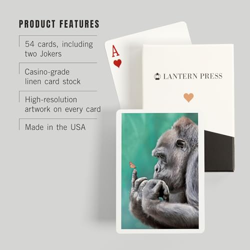 Juego de Naipes Poker Lantern Press 52 Cartas miniatura 3