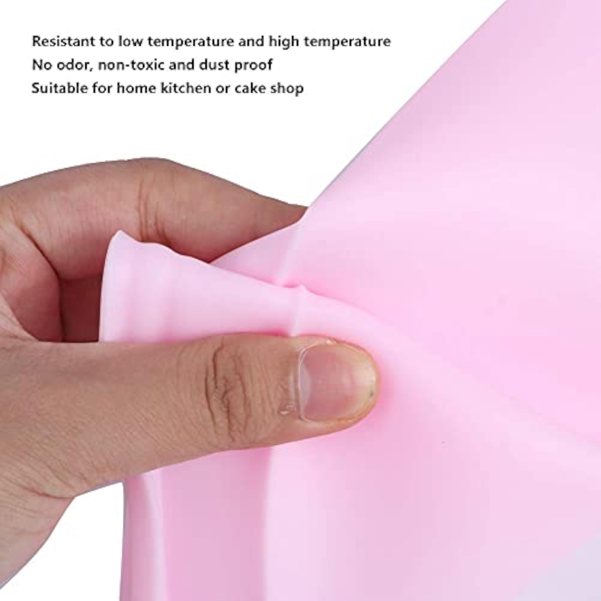 8 Inch Silicone Round Cake Pan, Pink Baking Tray Set