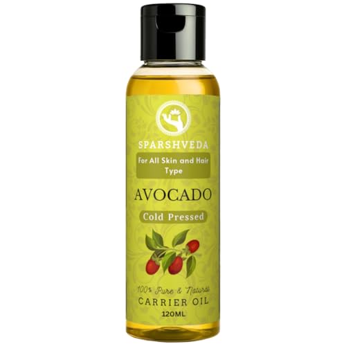 Image of Avocado Oil | 100% Pure Cold Pressed Carrier Oil for Deep Skin & Hair Moisturization | Rich in Vitamins A D E, Reduces Dryness, Eczema & Dandruff | 120 ml