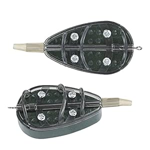 Karpervissen Aas Mand Feeder, in-line Platte Aas Thrower Aas Schietlood Set Europese Stijl Lange Gooien voor Outddor Vissen