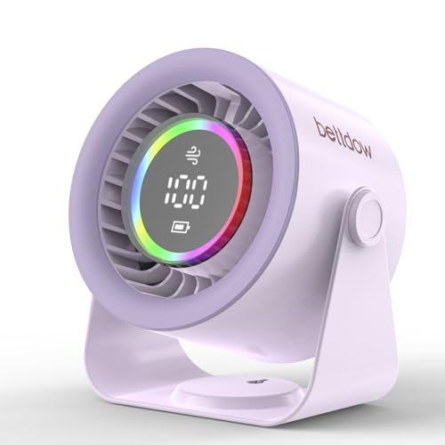 Listado de Ventilador de Oficina los más solicitados. 47 BETTDOW Ventilador de Escritorio,100 Velocidades,Ventilador de Escritorio Silencioso, USB Recargable,12 Horas de Autonomía, Pantalla LED,Modo de Luz...