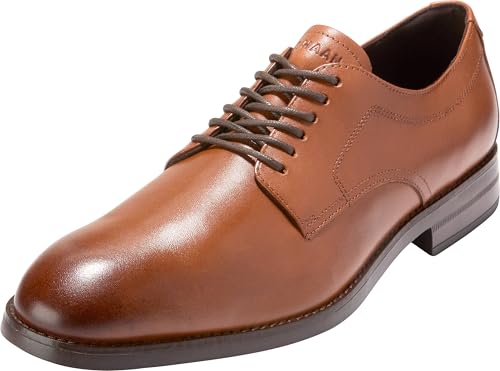 Cole Haan Men's Harmon Grand Plain Toe Oxfords, British Tan/Dark Brown Water Proof, 10.5-M US - image 1