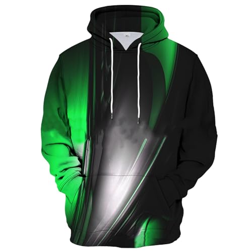 Men's Hoodies 3D Print Pullover Hooded Sweatshirt With Pockets XXL, 6XL