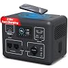 DEENO Fast Charging Portable Power Station 300W (Peak 600W) 120V Dual AC Outlets, 2-Hour Fast Charge, 268Wh LiFePO4 Battery Solar Generator for Home Backup Outdoor Camping RVs Travel