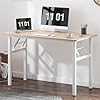SDHYL Table pliante pour ordinateur, bureau, table de bureau à domicile, bureau pliable pour bureau à domicile, petits espaces, érable / blanc, 120 x 60 cm