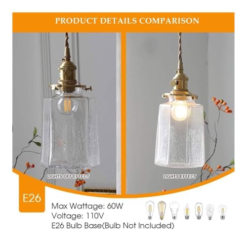 Lustre bouteille de verre réglable en métal pour haut plafond - 2
