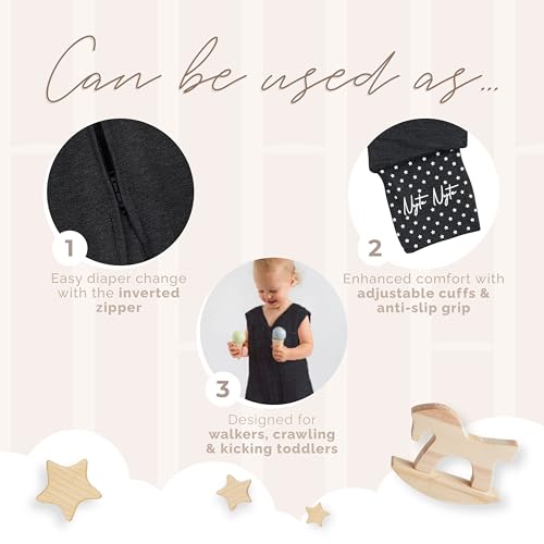 Image of Sleeveless Soft Baby & Toddler Sleeping Sack, Breathable with Adjustable Feet Cuffs & Anti-Slip Grip