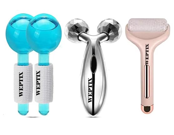 WEPTIX® Facial Ice Globe,Face Massager Smart, Cool Face Roller Ball, Facial Massage Tools for for Neck Eye Circle Reduce Puffiness Anti Ageing Wriknles, Manual 3D Massager Roller Soothing Skin (B0CGJZYDHW) Amazon Price History, Amazon Price Tracker