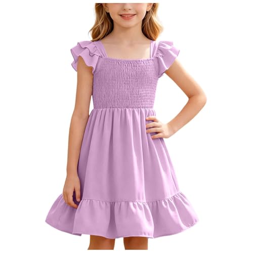 Robe longue d'été fille pour la plage et les vacances d'enfants