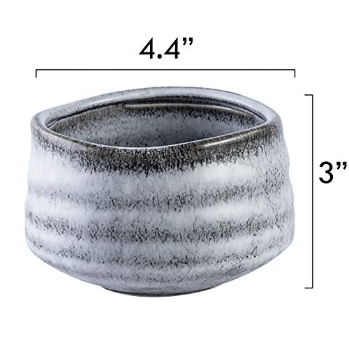 Bol à thé matcha polyvalent blanc pour soupe et riz - 3