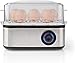Price comparison product image Nedis Egg Cooker for Up to 8 Eggs, 500W, Dishwasher Safe Stainless Steel, 3 Cooking Settings and Temperature Control, Poaching Tray, Black/Aluminium