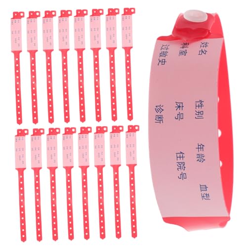 minkissy Disposible Hospital Wristband Adult Identification Band Pcs Medical Bracelets Patient Identification Tape