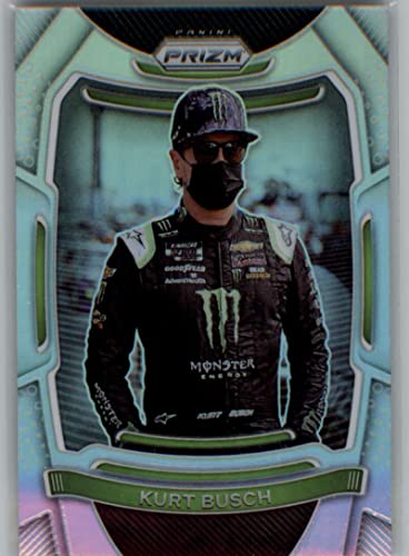 2021 Panini Prizm SILVER Prizm #26 Kurt Busch Official NASCAR Racing Trading Card In Raw (NM or Better) Condition