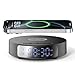 Fast Wireless Charger with Alarm Clock,20W Max Wireless Charging Pad Compatible with iPhone 16/16 Pro/15/14/13/12/SE/11/XS Max/XR;Wireless Charge Mat for Samsung Galaxy S25/S24/Note,Pixel/LG -Black