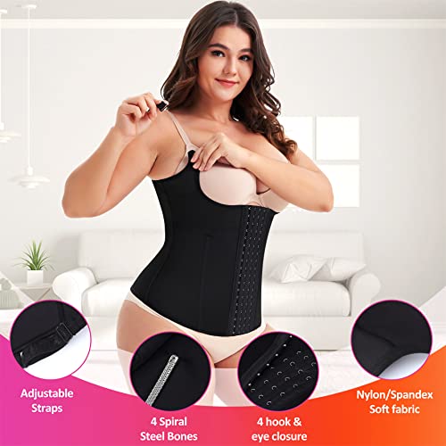 Eleady Waist Trainer Cincher Underbust Corset for Weight Loss Sport Workout Body Shaper with Adjustable Straps4