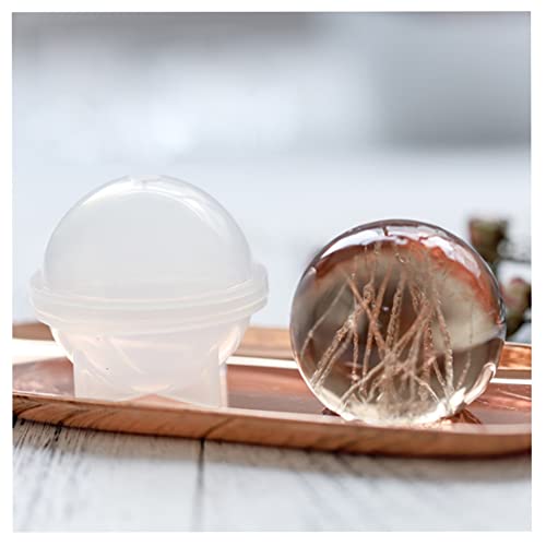 Diy Sphere Round Silicone Mold, Non-Stick Sphere Resin Molds, Globe Ball Casting Molds For Epoxy Resin Diy Necklace Jewelry Soap, Candle Bath Bomb Making #TOP4