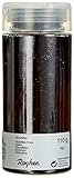 Rayher 3925801 Streuflitter, Dose mit Streudeckel, 110 g, Glitzer ideal zum Basteln, zum Dekorieren von Papier, Karton, Holz, Styropor, Keramik, Stein, schwarz