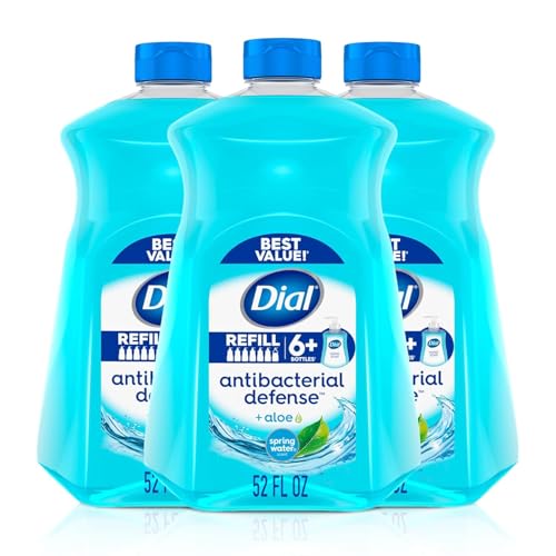 Image of Liquid Hand Soap Refill, Dial Spring Water Hand Wash, 52 Fl Oz (Bundle of 2 Bottle)